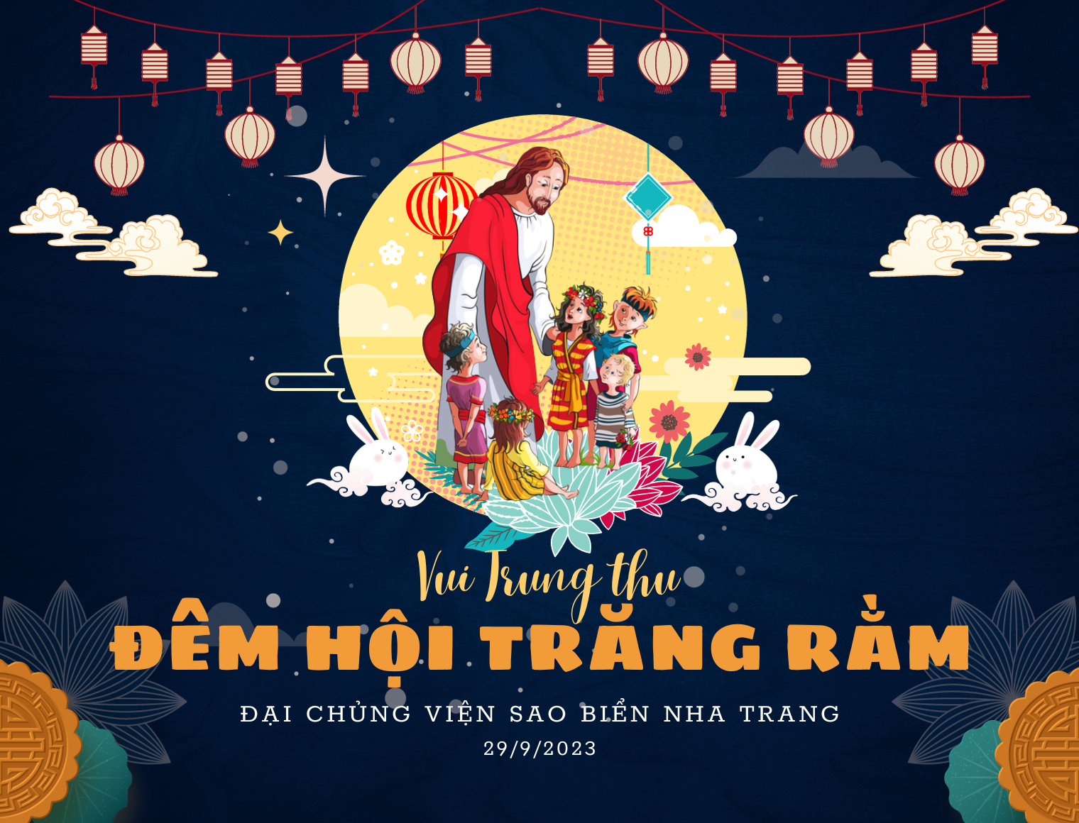 Đ&ecirc;m hội trăng rằm 2023 tại Đại Chủng viện Sao Biển Nha Trang