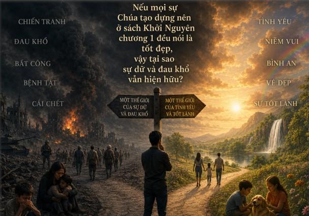 NẾU THI&Ecirc;N CH&Uacute;A L&Agrave; ĐẤNG TUYỆT ĐỐI TỐT L&Agrave;NH, V&Agrave; NẾU C&Ocirc;NG TR&Igrave;NH TẠO DỰNG BAN ĐẦU L&Agrave; TỐT ĐẸP, TH&Igrave; TẠI SAO SỰ DỮ LẠI TỒN TẠI?
