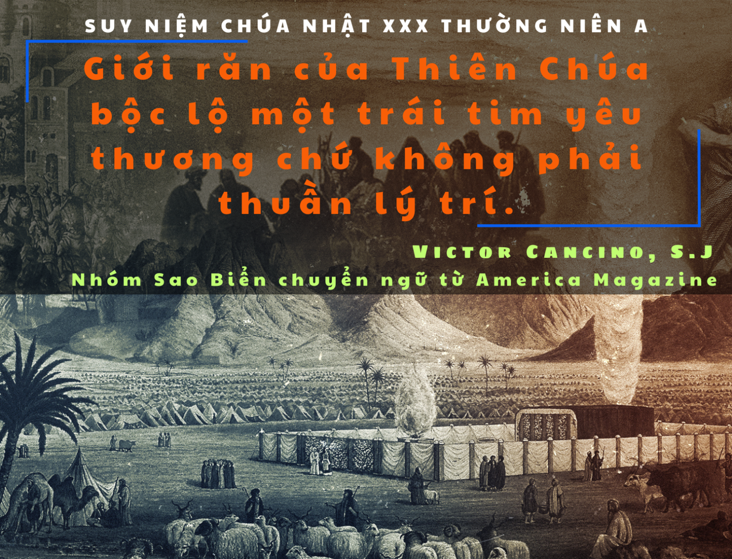 Giới răn của Thi&ecirc;n Ch&uacute;a bộc lộ một tr&aacute;i tim y&ecirc;u thương chứ kh&ocirc;ng phải thuần l&yacute; tr&iacute;